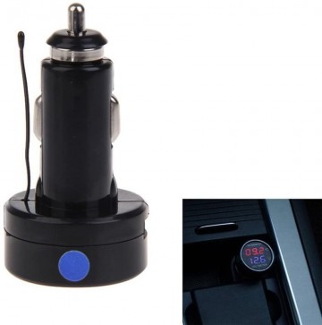 Autoaccu voltmeter + thermometer - Voor 12V en 24V accu's - Met display