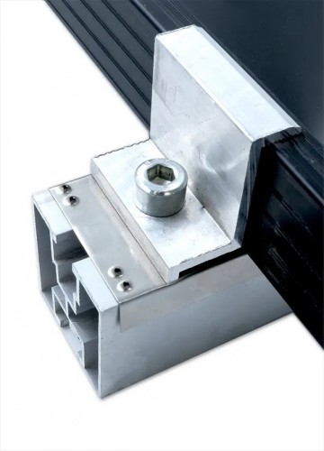 Eindklem voor zonnepanelen - 35mm - RVS