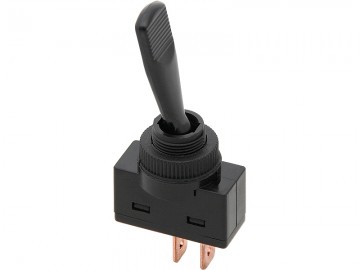 SCHAKELAAR - ‘ON/OFF’ - 12V 20A - ZWART - 2 polig