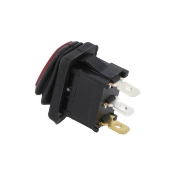 Schakelaar - Rood - 12V - 16A - Verlicht