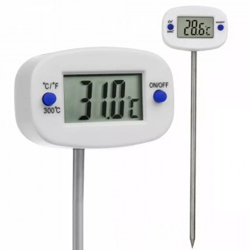 Digitale keukenthermometer met sonde 15 cm – temperatuurbereik -50°C tot 300°C