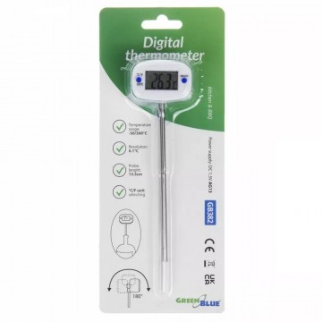 Digitale keukenthermometer met sonde 15 cm – temperatuurbereik -50°C tot 300°C