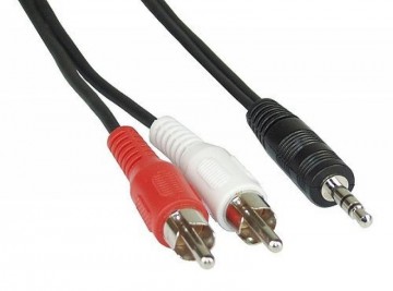 3,5 inch Jack naar Tulp Audio - 3 meter