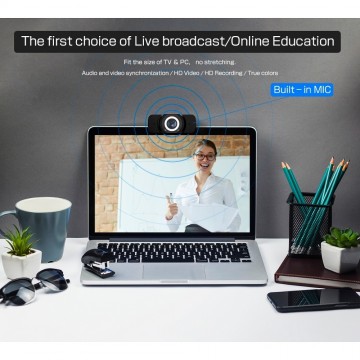 Webcam met microfoon - Full HD - USB