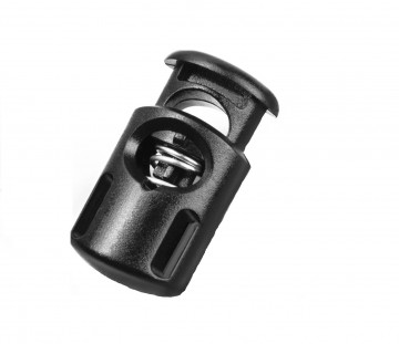 Bevestigingsclip - met veer voor paracord - 25mm ovaal