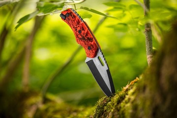 Survival mes - 20cm - Met vuursteentje en opberghoes