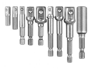 Bit adapter set - 9 stuks - Verschillende maten