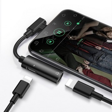 Lightning adapter - naar mini jack + Lightning - LS18