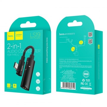 USB-C adapter - naar mini jack + USB-C - LS19