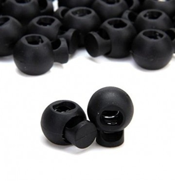 6mm bevestigingsBevestigingsclip met Veer voor Elastisch Touw - 7 mm - Zwartclip 2