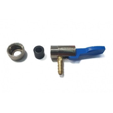 Ventieladapter - Autoband ventiel - Voor 6mm slang - Kunststof