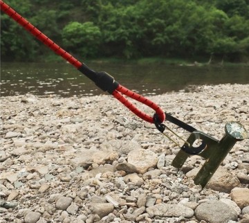 Elastiek spanners met karabijnhaak - 15cm - 6 stuks - Met opbergzak
