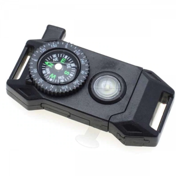 Paracord buckle - Kompas + SOS knop - 7 Delig