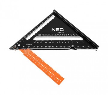 Gradendriehoek met liniaal - 150mm