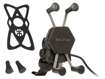 Motor telefoonhouder - Met USB poort - Universeel