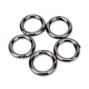 O-ring met veersluiting - 50mm - Gun metal