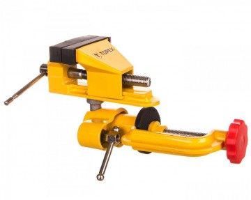 Aluminium bankschroef - 75mm - Draaibaar