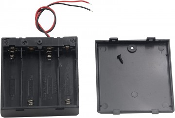 Batterijhouder 4x AA - Met schakelaar en montagekabels