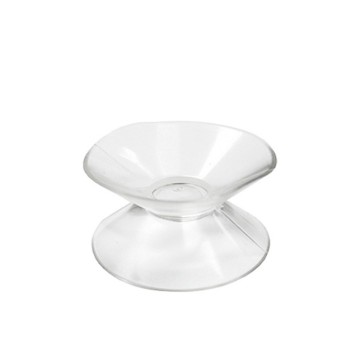 Dubbele zuignap - 31mm - Transparant