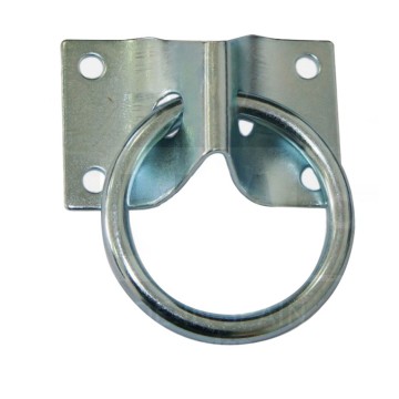 Aanlegring - Met grondplaat - 70 x 45mm - Verzinkt