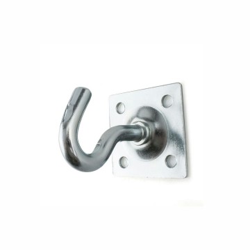 Haak met bevestigingsplaat - 58mm - Gegalvaniseerd