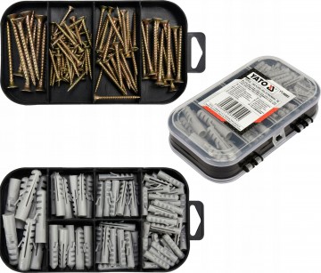 Combinatieset muurpluggen en schroeven - 170 stuks