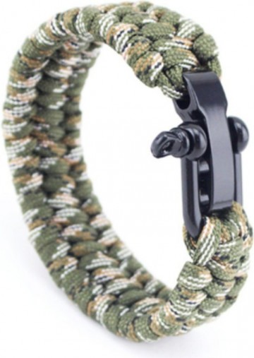 Paracord armband Camo - RVS verstelbare sluiting