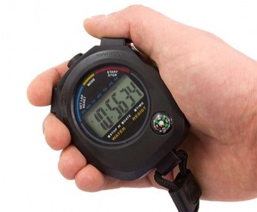 Stopwatch - LCD display - Met mini kompas