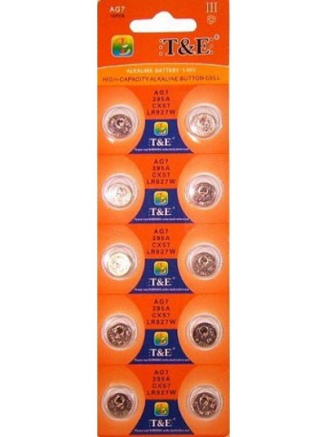 Lithium knoopcel AG7 / LR57- 1,5V (10 stuks)