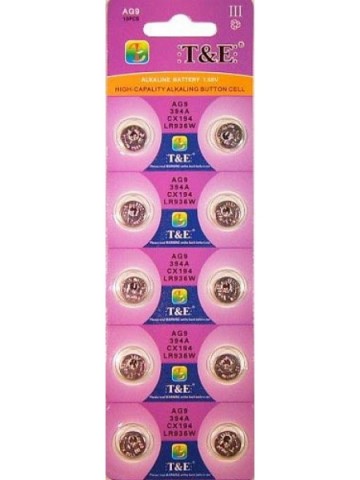 Lithium knoopcel AG9 / LR45- 1,5V (10 stuks)