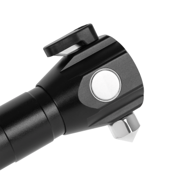 Oplaadbare LED zaklamp - 285 Lumen - Veiligheidshamer + mes 