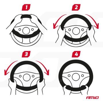 Amio steering wheel covers mounting