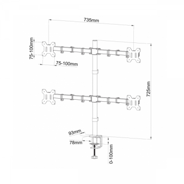 Art Monitor beugel 13 - 27 inch