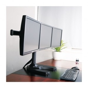 Monitorbeugel 3 schermen 13 tot 27 inch - Standaard L-22