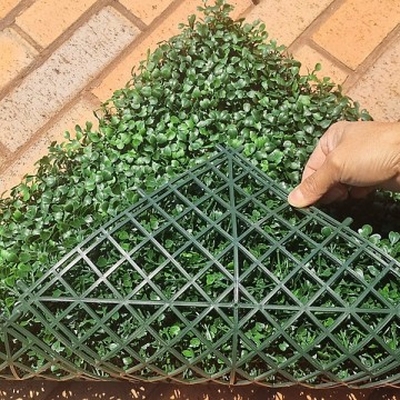 Artificial flame resistant boxwood hedging panel 50x50cm506090066016704cmp