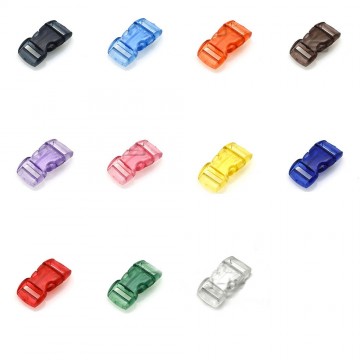 Paracord buckle / sluiting - wit transparant #392