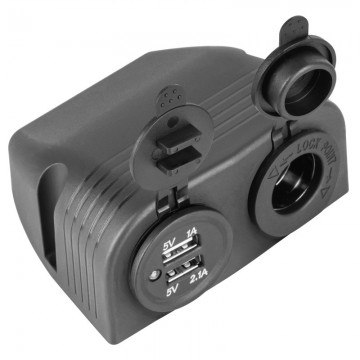 Autolader - 12V sigarettenplug - 2x USB - Opbouw