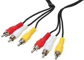 Tulp Audio Video Kabel 3 meter M-M - Zwart