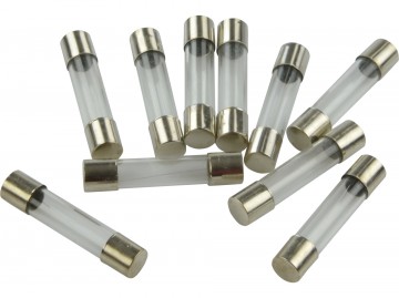 Mini glaszekering 10A - 6 x 30mm - 100 stuks