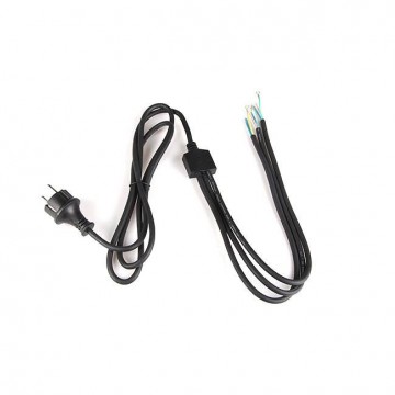 Neopreen buiten kabel 2 meter - 3x 0.75mm met stekker - 3 voudig