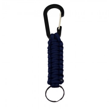 Paracord Sleutelhanger Blauw - Karabijn