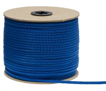 3mm Elastisch Touw - Blauw - 50 meter op rol