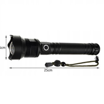 LED P70 zaklamp - 4500 Lumen - Zoom - Oplaadbaar