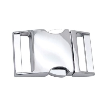 Breede buckle silver