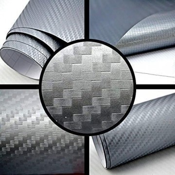 Carbon fiber folie 3d zwart 2