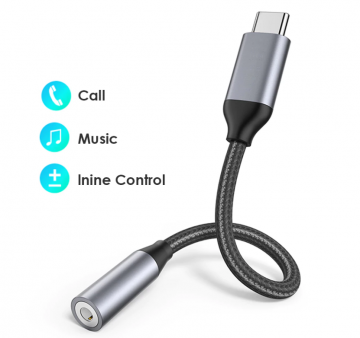 verloop stekker USB-C naar mini jack - CBA000