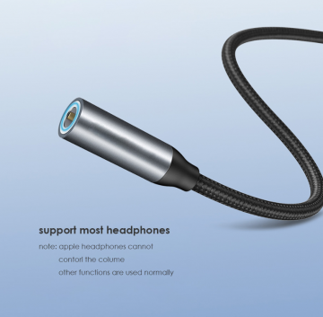 verloop stekker USB-C naar mini jack - CBA000