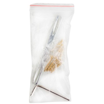 Chrome deurkruk met lange schild   complete set 4