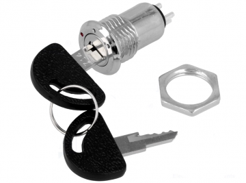 Schakelaar contactslot - 2 posities - 16mm