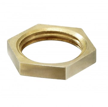 1.1/4 inch contramoer - Messing - Fijn draad